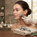 Silver 3D Pain Relief & Firming Massage Roller for Face & Body Skin Tightening, Anti-Cellulite & Slimming Tool
