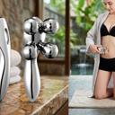 Silver 3D Pain Relief & Firming Massage Roller for Face & Body Skin Tightening, Anti-Cellulite & Slimming Tool