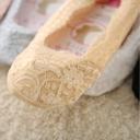 5-Pack Lace Footie No-Show Socks Low Cut Anti-Slip Liner Socks for Flats & Loafers