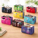 Black Carry-On Handbag/Purse with Insert Organizer for Cosmetics