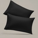 Black Queen 2-Pack Ultra Soft Rayon from Bamboo Cooling Pillowcase Soft & Durable Everyday Comfort