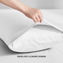 White Queen 2-Pack Ultra Soft Rayon from Bamboo Cooling Pillowcase Soft & Durable Everyday Comfort