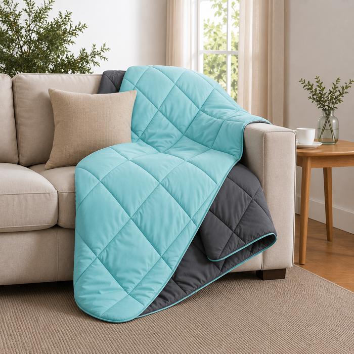 3-Piece Reversible Comforter Bedding Set with 2 Pillowcases, Lightweight Microfiber Construction, Soft Quilted Design for Year-Round Use, Available in Full/Queen & King/California King