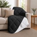 Black/White Queen 3-Piece Reversible Comforter Bedding Set with 2 Pillowcases, Lightweight Microfiber Construction, Soft Quilted Design for Year-Round Use, Available in Full/Queen & King/California King