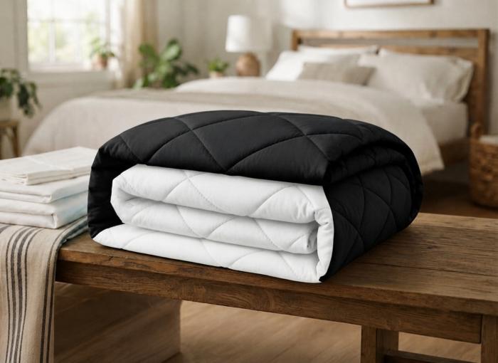 3-Piece Reversible Comforter Bedding Set with 2 Pillowcases, Lightweight Microfiber Construction, Soft Quilted Design for Year-Round Use, Available in Full/Queen & King/California King