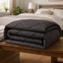 Grey King 3-Piece Reversible Comforter Bedding Set with 2 Pillowcases, Lightweight Microfiber Construction, Soft Quilted Design for Year-Round Use, Available in Full/Queen & King/California King