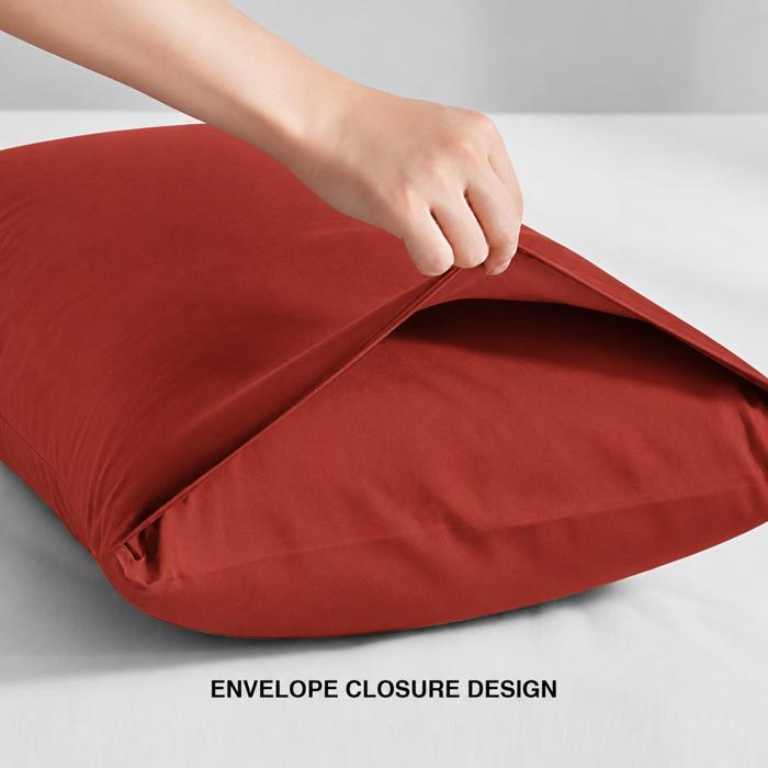2-Pack Ultra Soft Rayon from Bamboo Cooling Pillowcase Soft & Durable Everyday Comfort