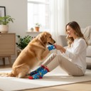 Summer Set of 2 Funny Matching Pet & Owner Socks, Novelty Animal Lover Socks, Soft Comfortable Pet Lover Gift for Dog & Cat Owners