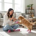 BCA Set of 2 Funny Matching Pet & Owner Socks, Novelty Animal Lover Socks, Soft Comfortable Pet Lover Gift for Dog & Cat Owners