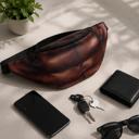 Dark Skin Dad Bod Fanny Pack Realistic Belly Waist Bag