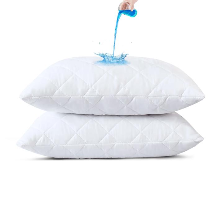 Quilted Waterproof Pillow Protector Cover – Soft, Breathable, Hypoallergenic & Dust Mite Protection