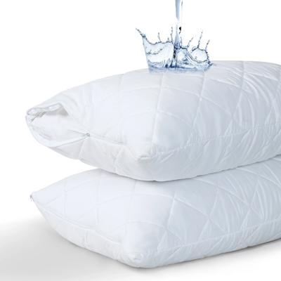 Quilted Waterproof Pillow Protector Cover – Soft, Breathable, Hypoallergenic & Dust Mite Protection