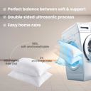  2-Pack | Soft & Plush Fiber Fill Adjustable Cooling Sleeping Pillow