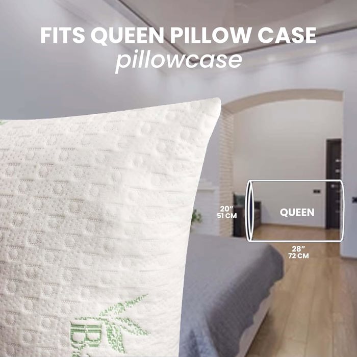 2-Pack | Soft & Plush Fiber Down Alternative Rayon from Bamboo Sleeping Pillow