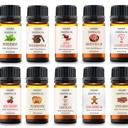  Holiday Collection 10-Piece Aromatherapy Essential Oil Set Therapeutic-Grade Oils