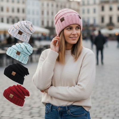 Trendy Women's Winter Beanie Soft Knitted Hat for Casual, Street Style & Cold Weather Wear