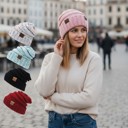  Trendy Women's Winter Beanie Soft Knitted Hat for Casual, Street Style & Cold Weather Wear