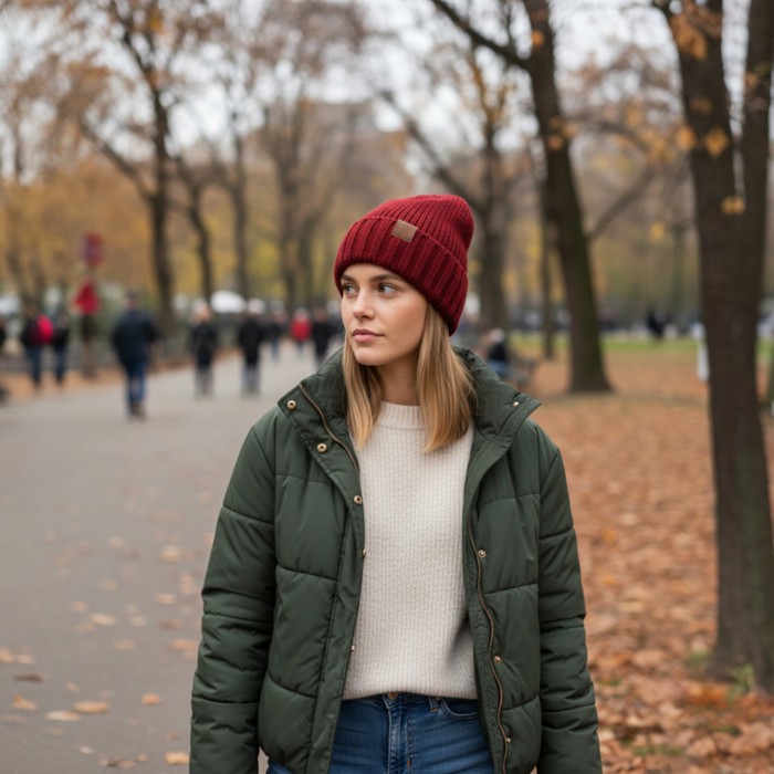 Trendy Women's Winter Beanie Soft Knitted Hat for Casual, Street Style & Cold Weather Wear