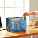 Blue Women's Timeless Vintage Canvas Handbag for Casual Use