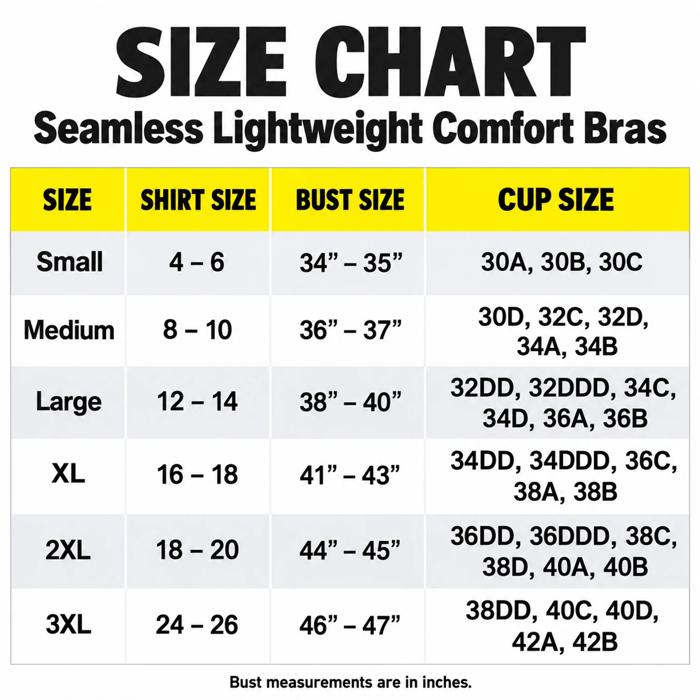 6-Pack Seamless Comfort Bras for Women, Lightweight Wire-Free Stretch Bras with Wide Straps, Full Coverage, Smoothing Support & Everyday Comfort