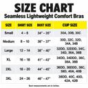  6-Pack Seamless Comfort Bras for Women, Lightweight Wire-Free Stretch Bras with Wide Straps, Full Coverage, Smoothing Support & Everyday Comfort