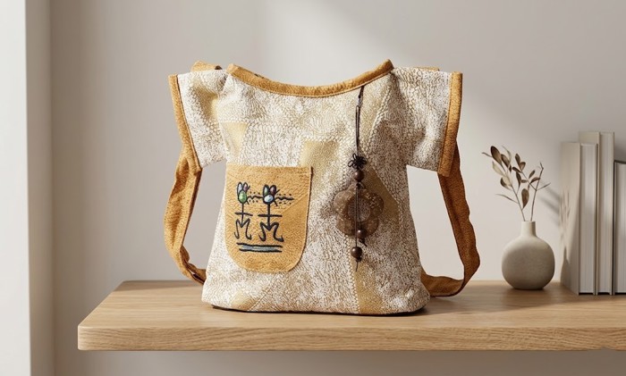 Classic Vintage Women's T-Shirt Style Shoulder Messenger Handbag
