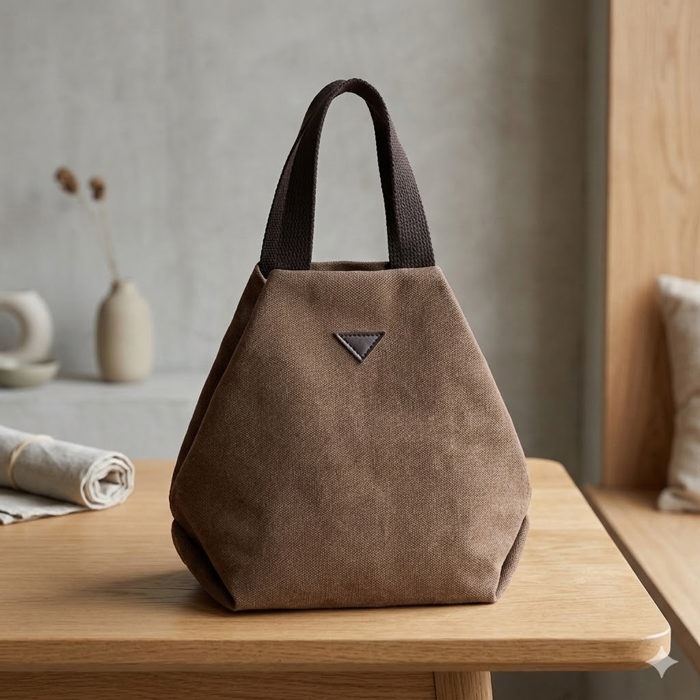Women's Timeless Vintage Canvas Handbag for Casual Use