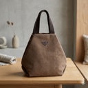 Coffee Women's Timeless Vintage Canvas Handbag for Casual Use