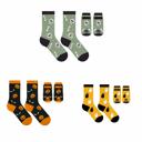 Ghost/Pumpkin/Skull Set of 6 Spooky Halloween Matching Pet & Owner Socks, Funny Dog & Cat Lover Crew Socks, Soft Comfortable Holiday Gift (Set of 2 & 6)