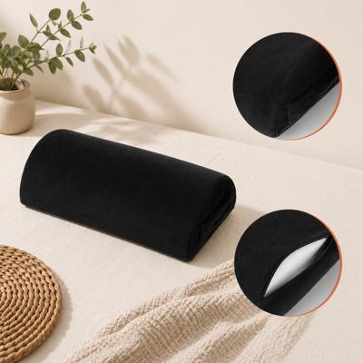 Orthopedic Half-Round Lumbar Neck & Leg Relief Pillow with Removable Cover
