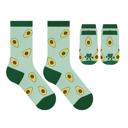 Avocado Set of 2 Funny Matching Pet & Owner Socks, Novelty Animal Lover Socks, Soft Comfortable Pet Lover Gift for Dog & Cat Owners