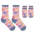 Hot Cocoa Set of 2 Funny Matching Pet & Owner Socks, Novelty Animal Lover Socks, Soft Comfortable Pet Lover Gift for Dog & Cat Owners
