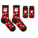 Santa Set of 2 Funny Matching Pet & Owner Socks, Novelty Animal Lover Socks, Soft Comfortable Pet Lover Gift for Dog & Cat Owners