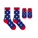 Stars Set of 2 Funny Matching Pet & Owner Socks, Novelty Animal Lover Socks, Soft Comfortable Pet Lover Gift for Dog & Cat Owners