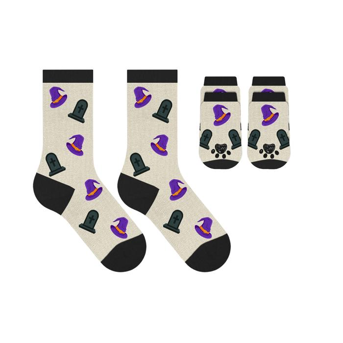 Funny Matching Pet & Owner Socks, Novelty Animal Lover Socks, Soft Comfortable Pet Lover Gift for Dog & Cat Owners