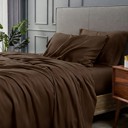 Chocolate California King Ultra-Luxury 1800 Series Soft & Cooling Bamboo Blend Sheet Set
