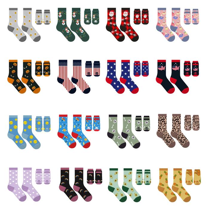 Funny Matching Pet & Owner Socks, Novelty Animal Lover Socks, Soft Comfortable Pet Lover Gift for Dog & Cat Owners