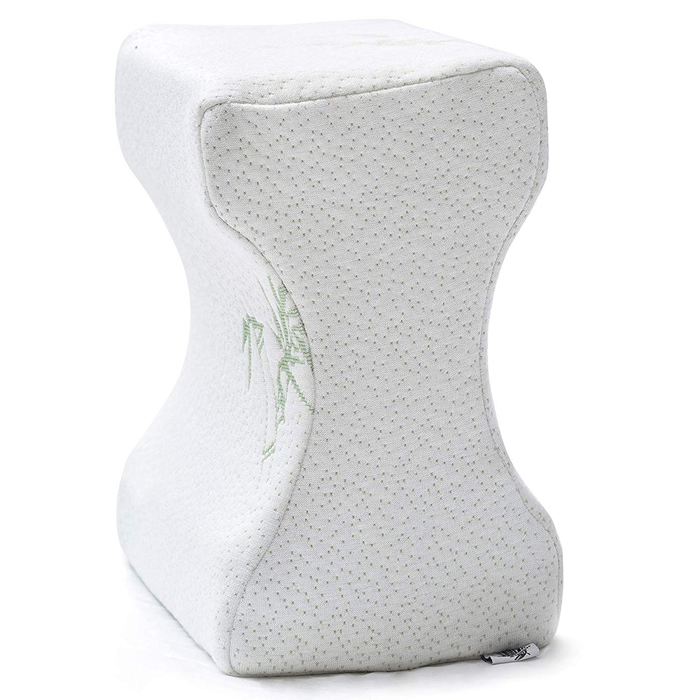 Memory Foam Knee Pillow for Side Sleepers with Rayon Derived from Bamboo Cover