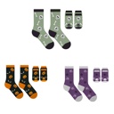 Skull/Pumpkin/Spider Set of 6 Spooky Halloween Matching Pet & Owner Socks, Funny Dog & Cat Lover Crew Socks, Soft Comfortable Holiday Gift (Set of 2 & 6)