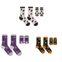 Pumpkin/Spider/Grave Tomb Set of 6 Spooky Halloween Matching Pet & Owner Socks, Funny Dog & Cat Lover Crew Socks, Soft Comfortable Holiday Gift (Set of 2 & 6)