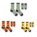 Ghost/Bat Moon/Skull Set of 6 Spooky Halloween Matching Pet & Owner Socks, Funny Dog & Cat Lover Crew Socks, Soft Comfortable Holiday Gift (Set of 2 & 6)