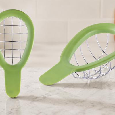 Stainless Steel Avocado Cuber Tool Wire Grid Dicer & Slicer for Perfect Even Cubes Ergonomic Kitchen Gadget for Salads & Guacamole