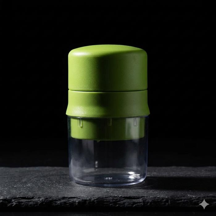 Mini Handheld Food Chopper & Garlic Mincer Manual Dicer for Vegetables, Nuts, Onion, Meat, Ginger & Pepper Easy Press Kitchen Tool