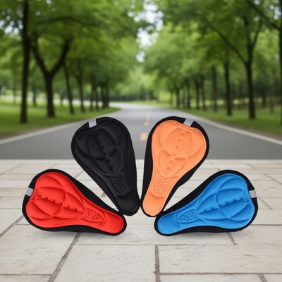 Comfort 3D Gel Bike Seat Cover Padded Cycling Saddle Cushion for Road & Mountain Bicycles