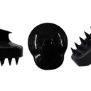 Black Wet And Dry Hair Scalp Massager Soft Shampoo Brush