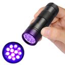 1-Pack Pet Urine Detector UV Flashlight 12 LED Portable Black Light for Locating Pet Stains on Carpet, Furniture & Floors 1 and 2 pack