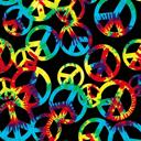 Queen Tie Dye Hippie Peace Blanket ? Ultra Soft Queen Size Plush Throw