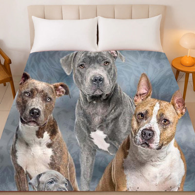 Pitbull Club Plush Blanket ? Queen Size Comfort ? Extremely Soft