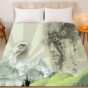  Ancestral Spirit Plush Blanket ? Queen Size, Super Soft & Cozy - Native American