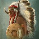 Queen Native American Queen Blanket - Ultra Soft & Cozy ? Indian Portrait Edition